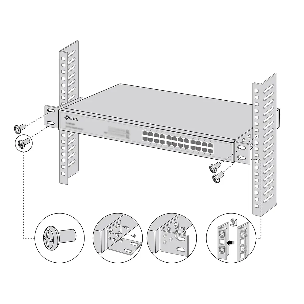 TOE 1U RackMount Kit-13 TP-Link Omada - Afbeelding 3