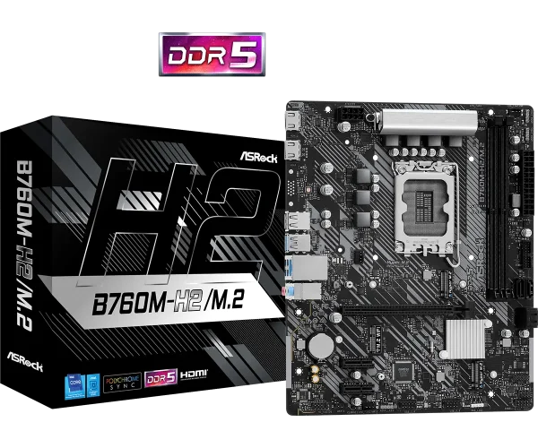 ASRock 1700 B760M-H2/M.2 - DDR5/2xM.2/2xHDMI/µATX