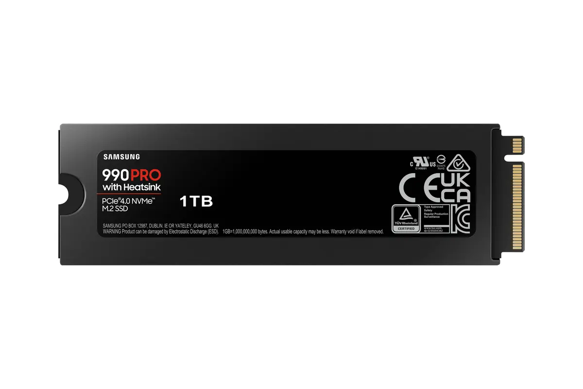 1TB M.2 PCIe NVMe Samsung 990 PRO MLC/7450/6900 Heatsink - Afbeelding 2