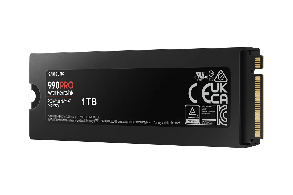 1TB M.2 PCIe NVMe Samsung 990 PRO MLC/7450/6900 Heatsink - Afbeelding 4