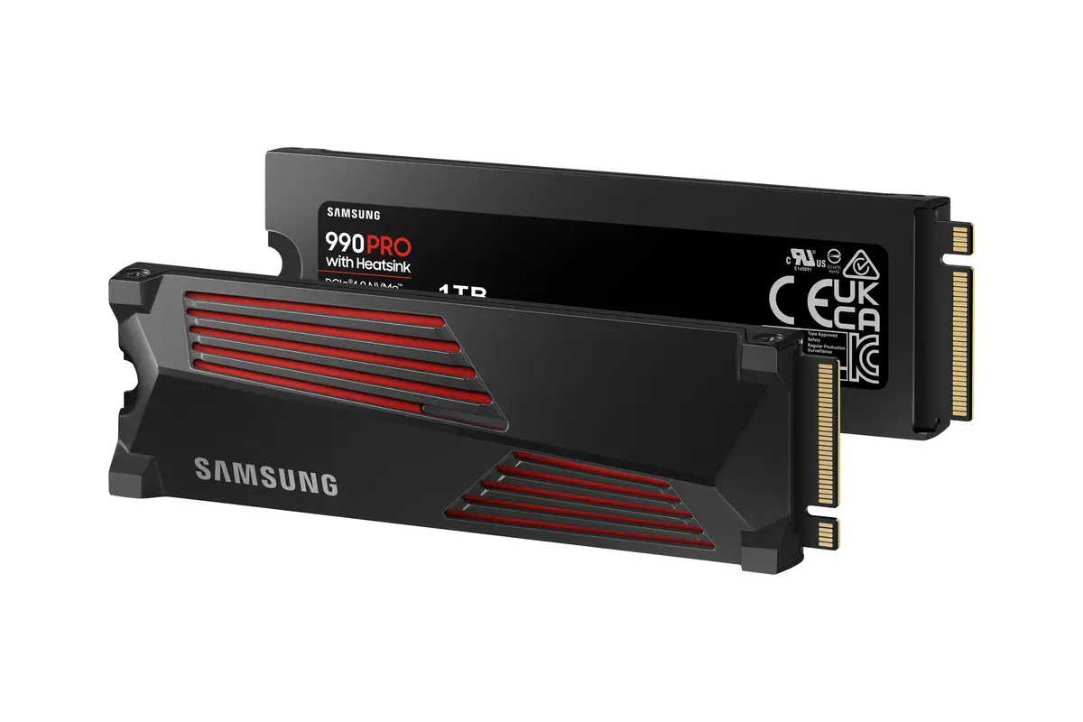 1TB M.2 PCIe NVMe Samsung 990 PRO MLC/7450/6900 Heatsink - Afbeelding 7
