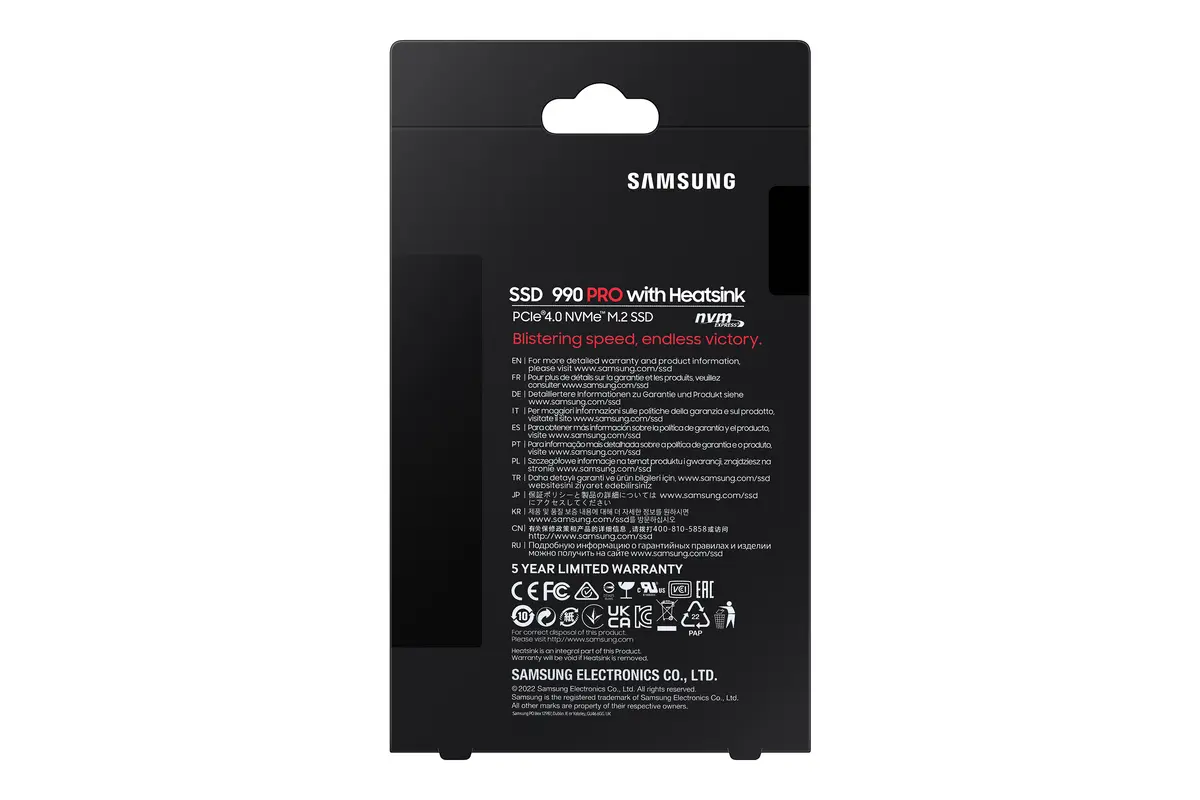 4TB M.2 PCIe NVMe Samsung 990 PRO MLC/7450/6900 Heatsink - Afbeelding 13