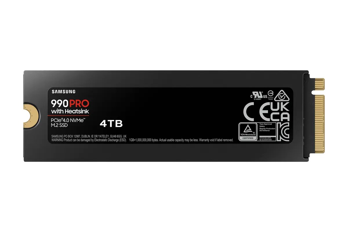 4TB M.2 PCIe NVMe Samsung 990 PRO MLC/7450/6900 Heatsink - Afbeelding 2