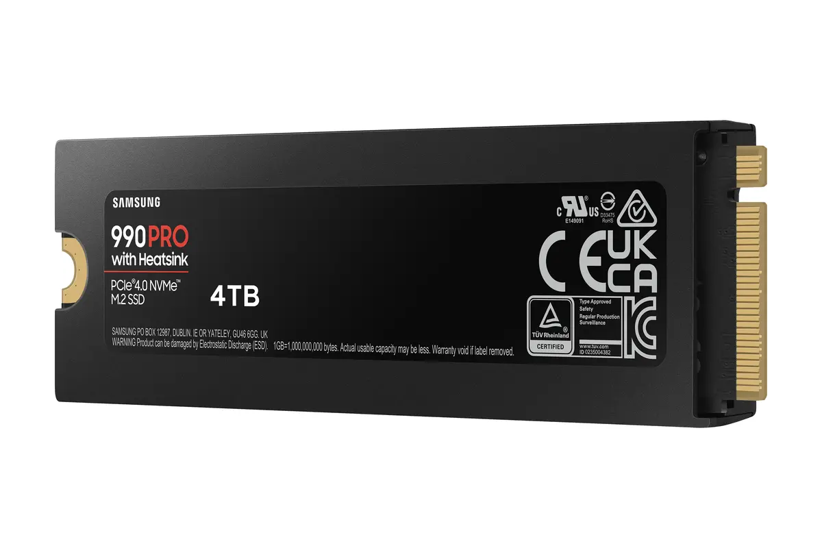 4TB M.2 PCIe NVMe Samsung 990 PRO MLC/7450/6900 Heatsink - Afbeelding 4
