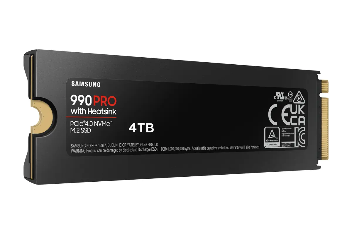 4TB M.2 PCIe NVMe Samsung 990 PRO MLC/7450/6900 Heatsink - Afbeelding 6