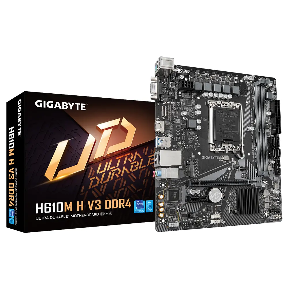 Gigabyte 1700 H610M H V3 DDR4 - DDR4/M.2/HDMI/VGA/µATX