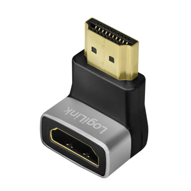 Adapter HDMI (F) HDMI (M) 90° 8K/60Hz LogiLink