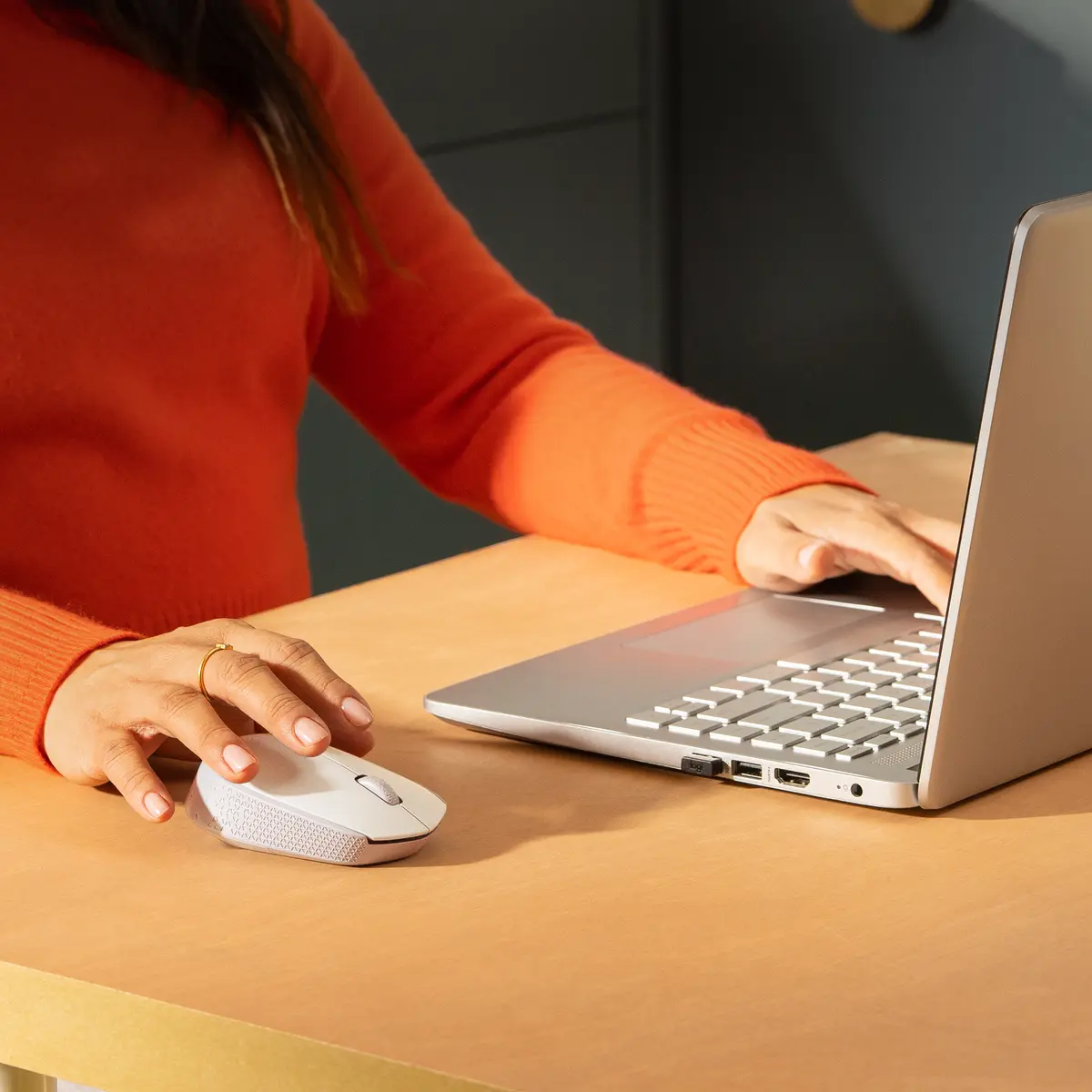 Logitech M171 Optical USB-A Wit Retail Wireless - Afbeelding 3