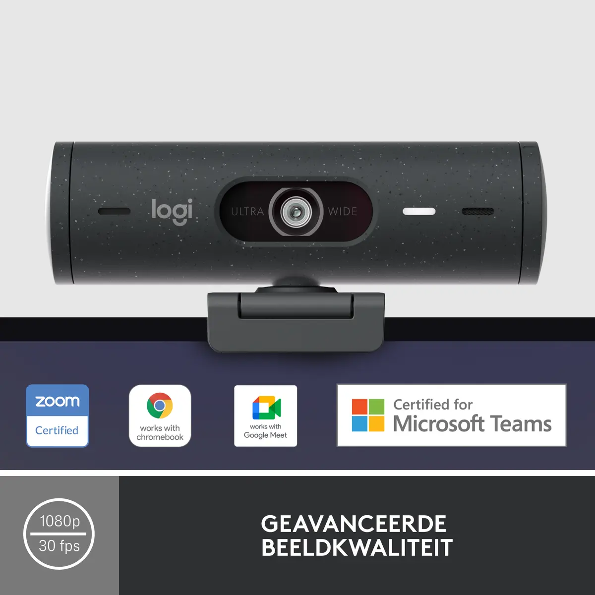 Logitech WebCam USB-C Brio 500 FHD Graphite - Afbeelding 8