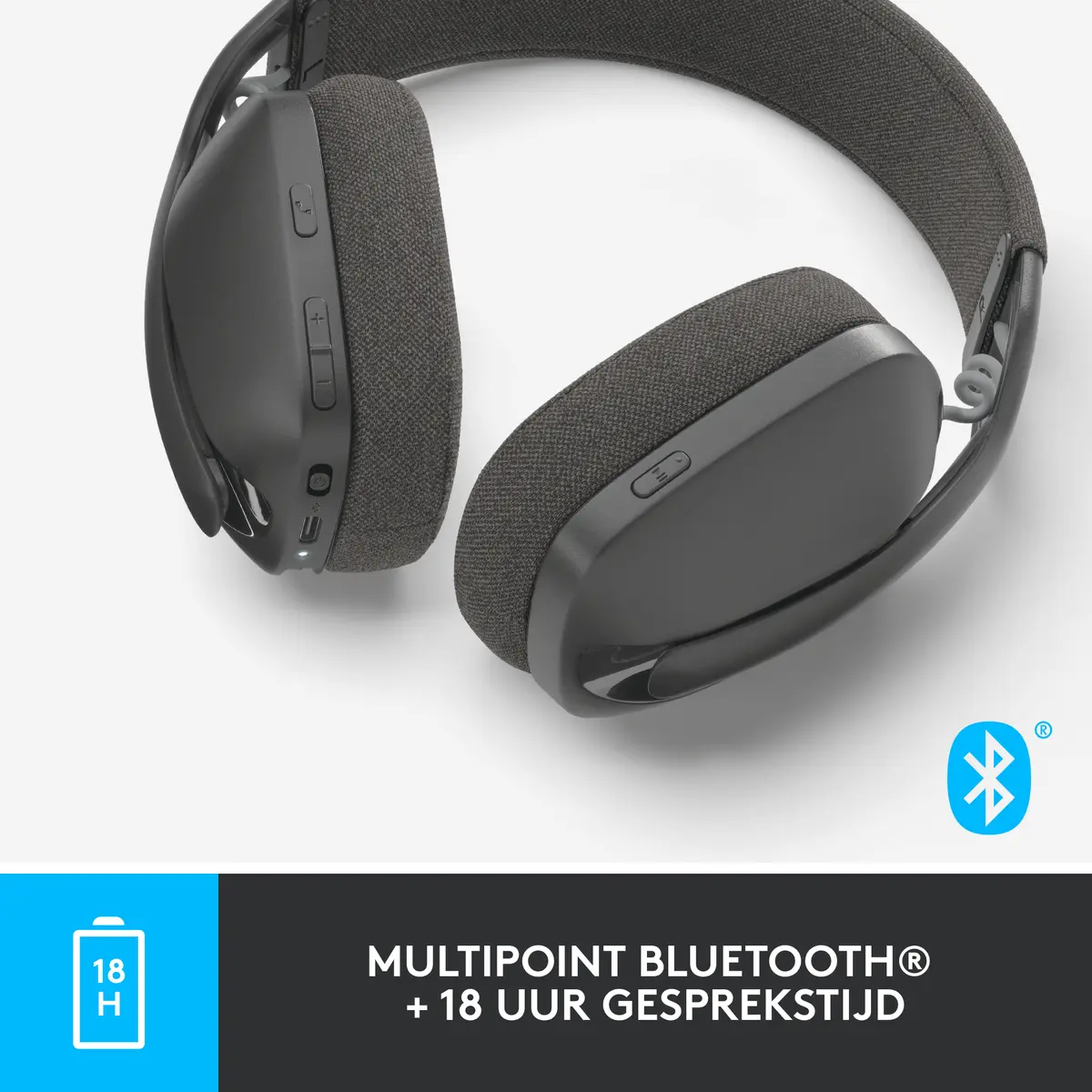 Logitech Stereo Headset Zone Vibe 100 BT Graphite - Afbeelding 12
