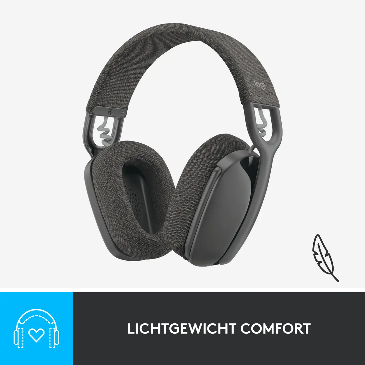 Logitech Stereo Headset Zone Vibe 100 BT Graphite - Afbeelding 14
