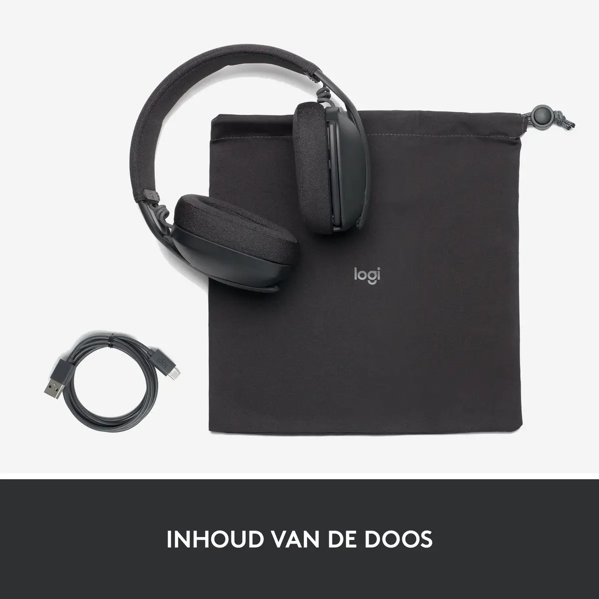 Logitech Stereo Headset Zone Vibe 100 BT Graphite - Afbeelding 17
