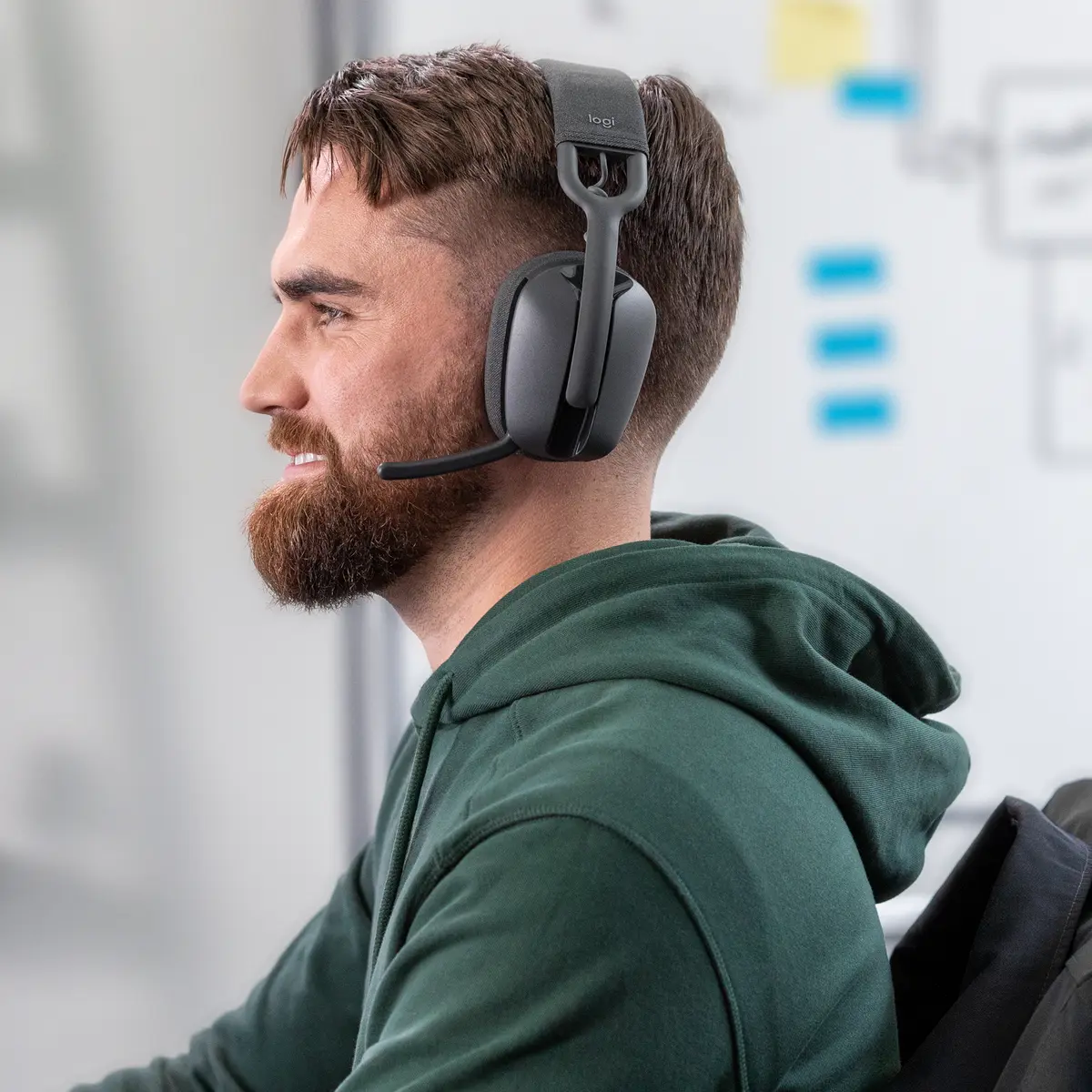 Logitech Stereo Headset Zone Vibe 100 BT Graphite - Afbeelding 4