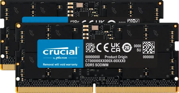 SODIMM 64GB DDR5/5600 CL46 (2x 32GB) Crucial