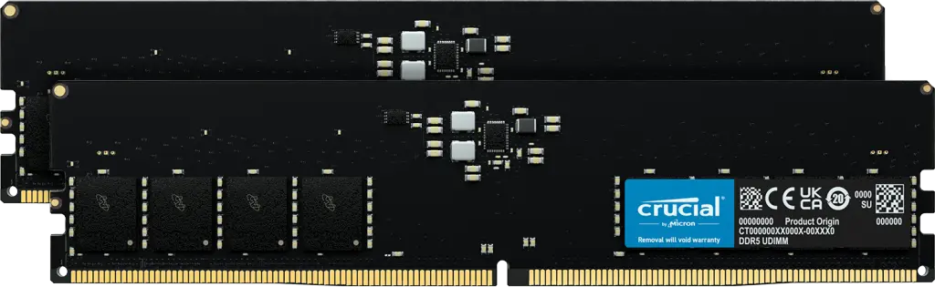 32GB DDR5/5600 CL46 (2x 16GB) Crucial