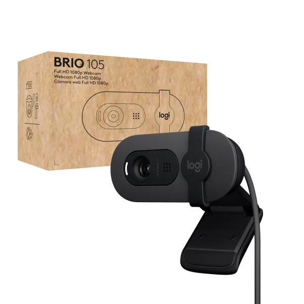 Logitech WebCam USB-A Brio 105 FHD Zwart