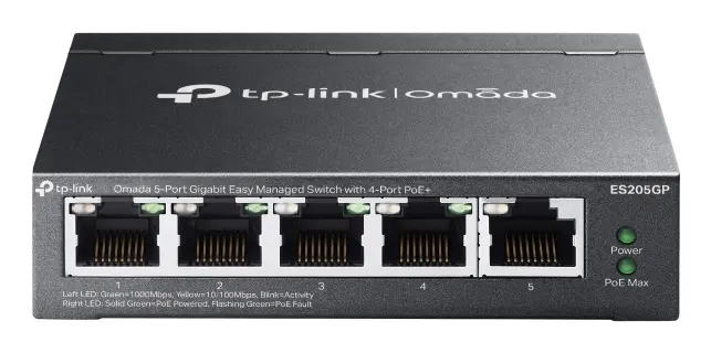 5Port 1Gbps Omada Managed 4xPoE+ 65W TP-Link