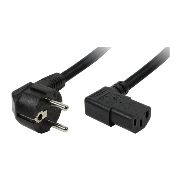Voedingskabel 2.00m 90° LogiLink