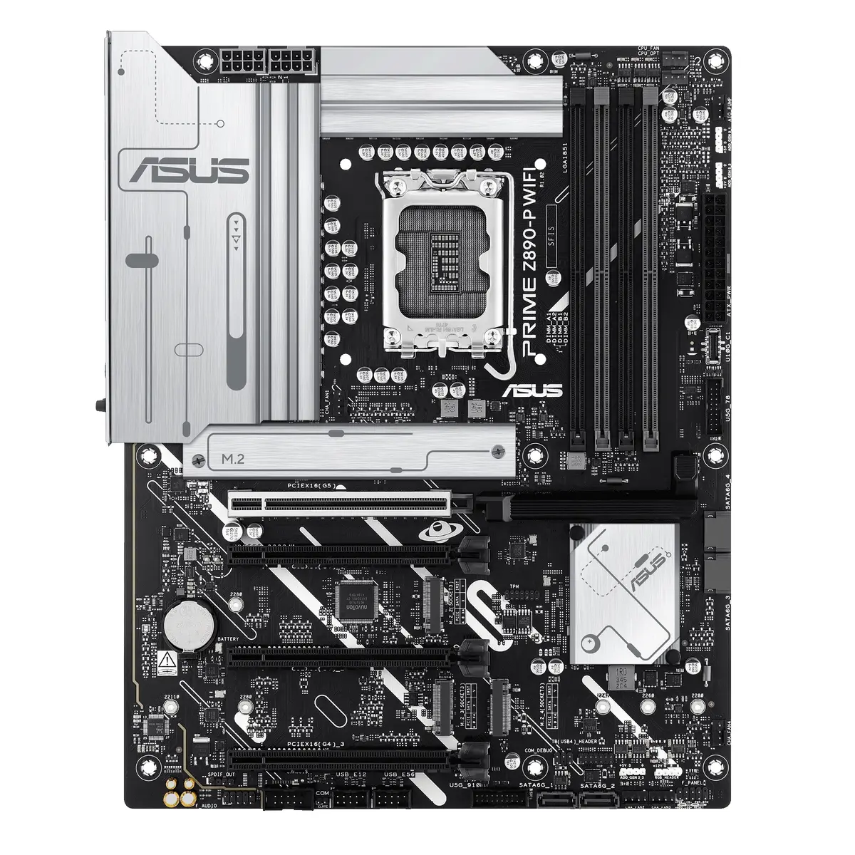 ASUS 1851 Z890-P WIFI PRIME - DDR5/4xM.2/DP/HDMI/ATX - Afbeelding 2