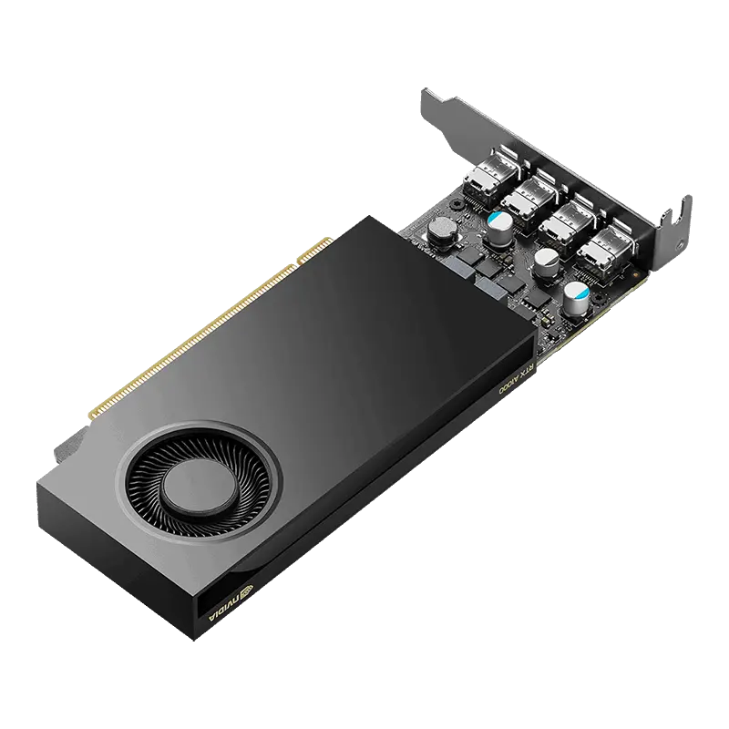 A1000 PNY RTX 8GB/4xmDP/1slot Low Profile - Afbeelding 2