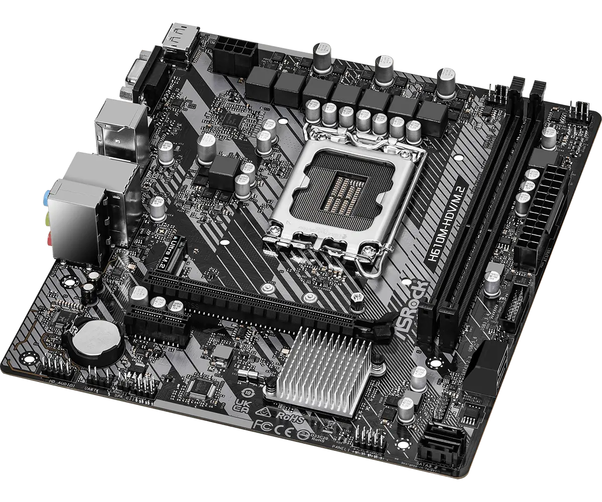 ASRock 1700 H610M-HDV/M.2 R2.0 - DDR4/M.2/DP/HDMI/VGA - Afbeelding 3