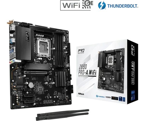 ASRock 1851 Z890 Pro-A WiFi -DDR5/4xM.2/DP/HDMI/USB-C/A