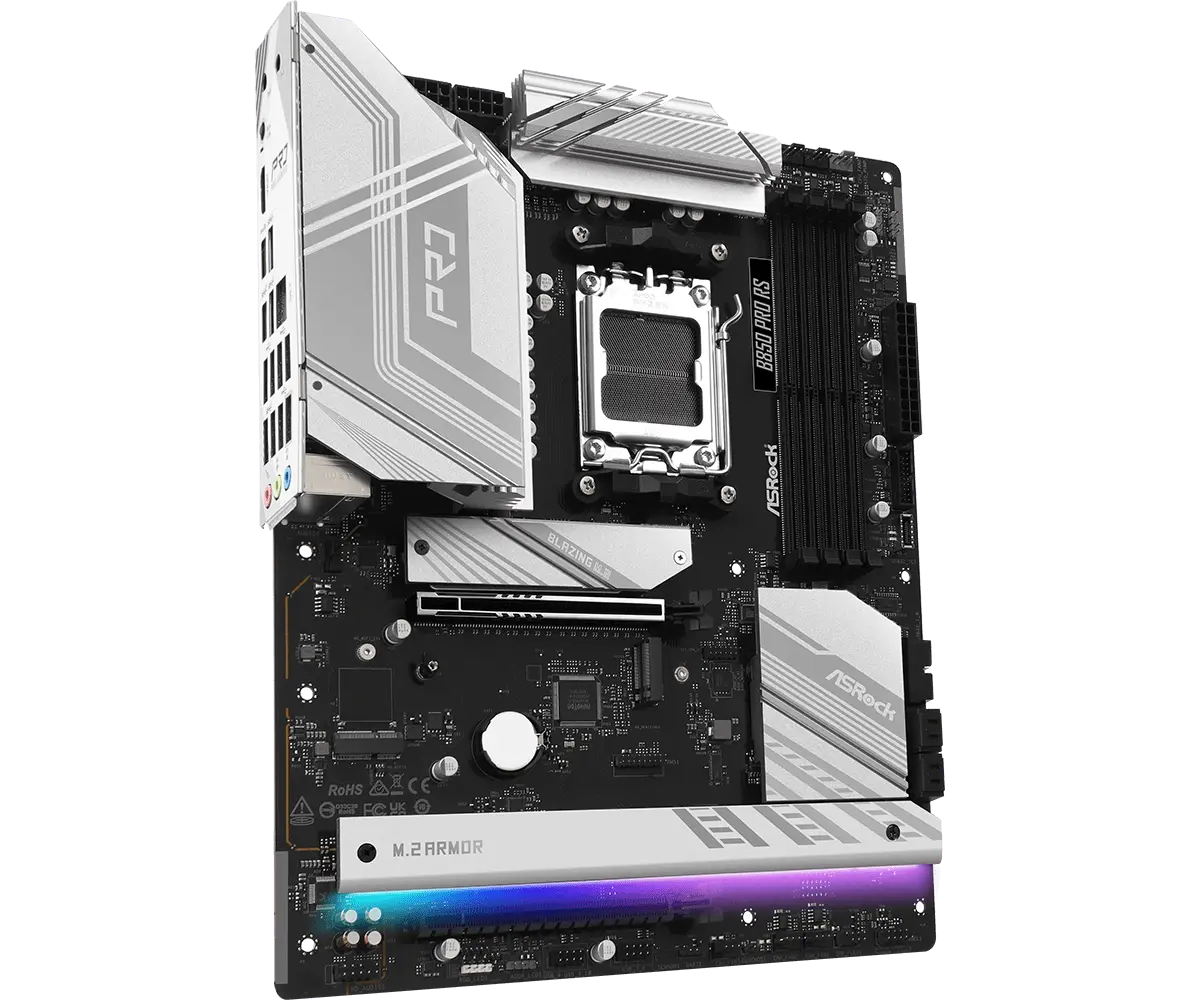 ASRock AM5 B850 Pro RS - DDR5/4xM.2/HDMI/USB-C/ATX - Afbeelding 3