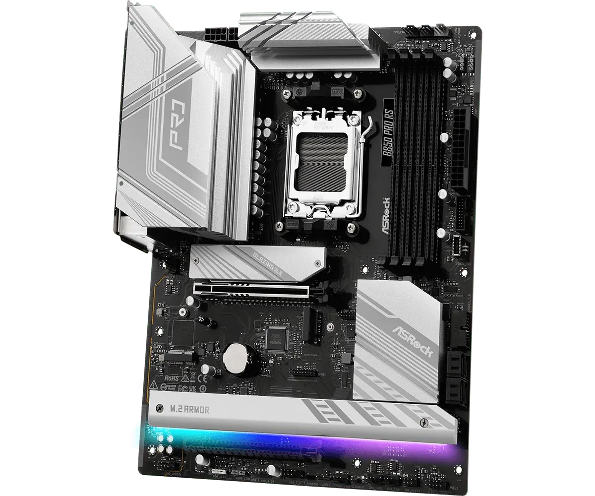 ASRock AM5 B850 Pro RS - DDR5/4xM.2/HDMI/USB-C/ATX - Afbeelding 4
