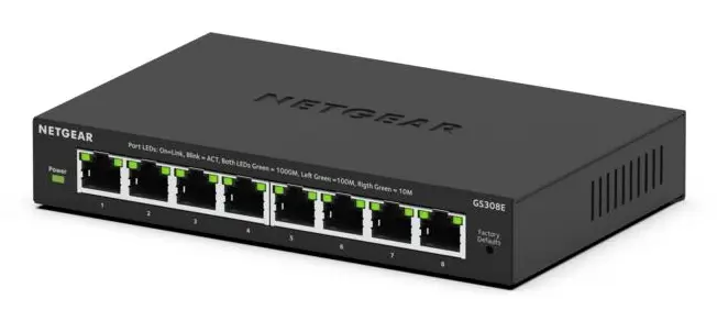 8Port 1Gbps Easy Smart Essentials Netgear