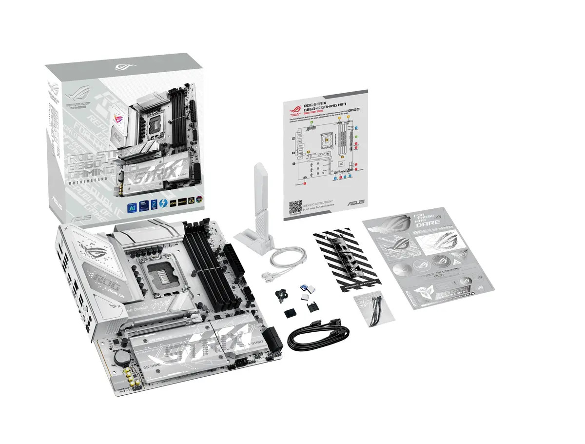 ASUS 1851 B860-G GAMING WIFI ROG STRIX - DDR5/4xM.2/wit - Afbeelding 10