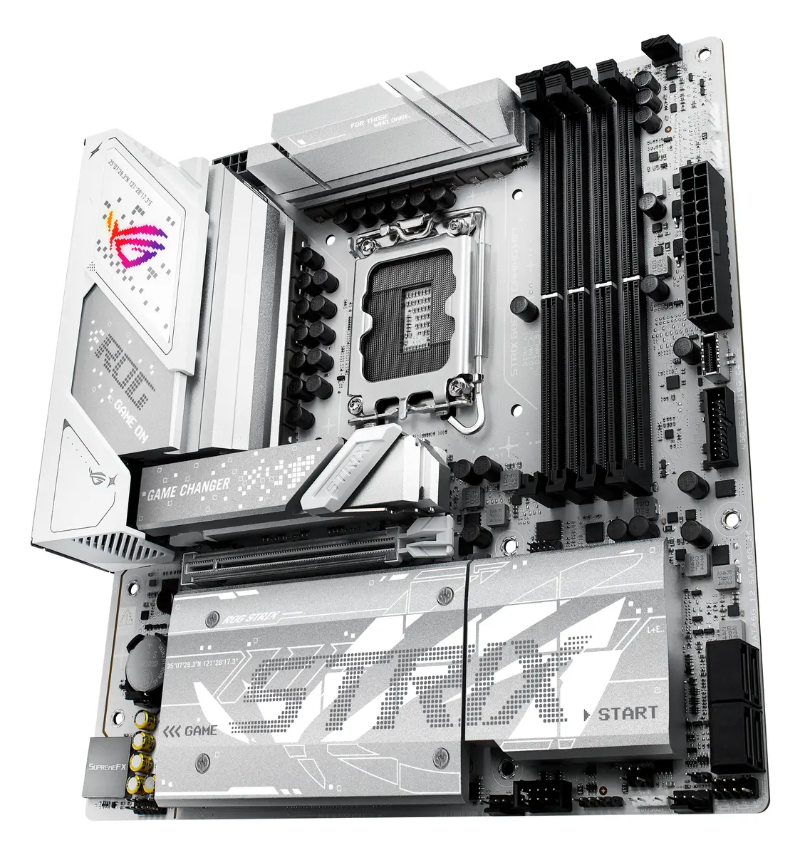 ASUS 1851 B860-G GAMING WIFI ROG STRIX - DDR5/4xM.2/wit - Afbeelding 2