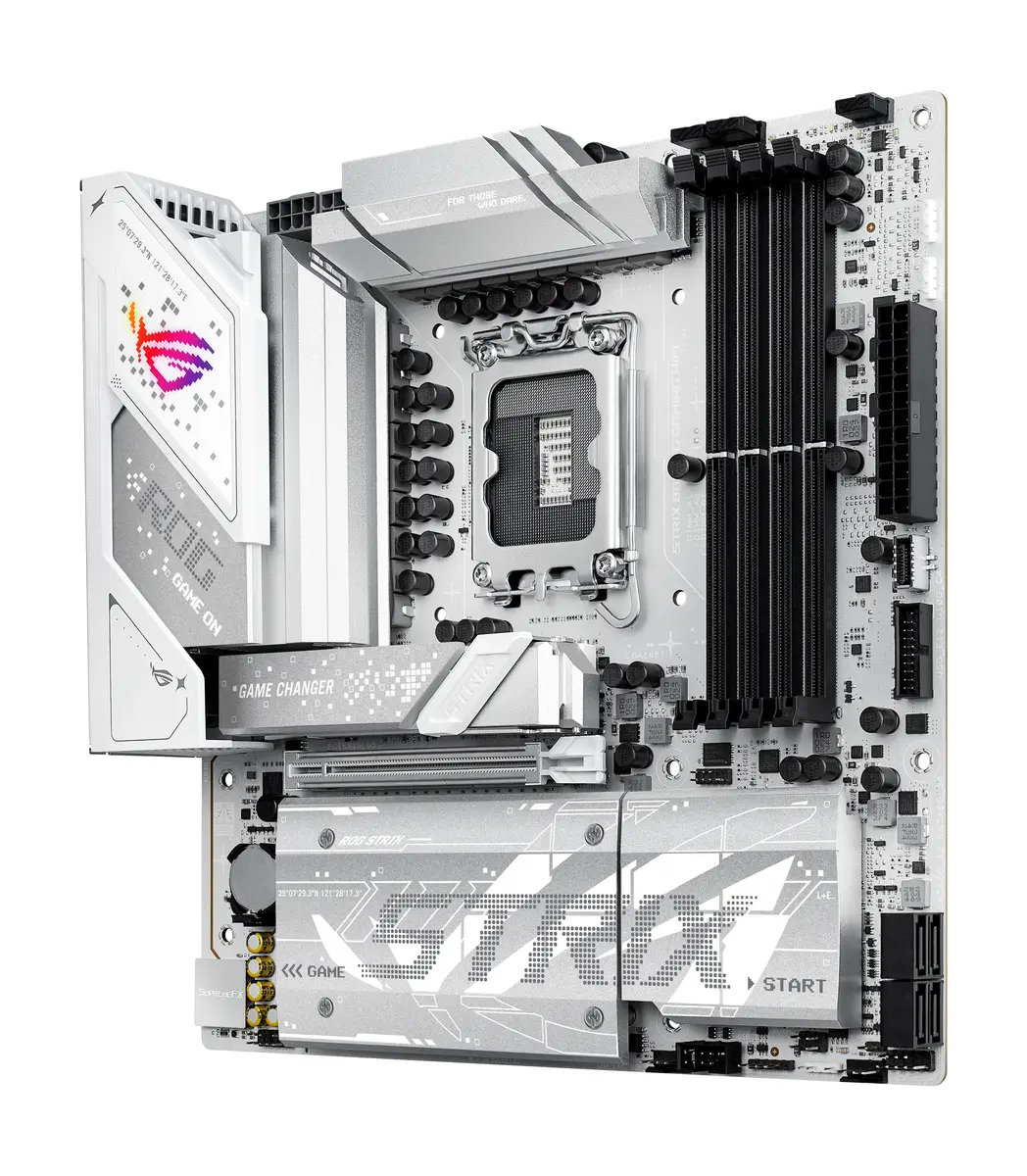 ASUS 1851 B860-G GAMING WIFI ROG STRIX - DDR5/4xM.2/wit - Afbeelding 5