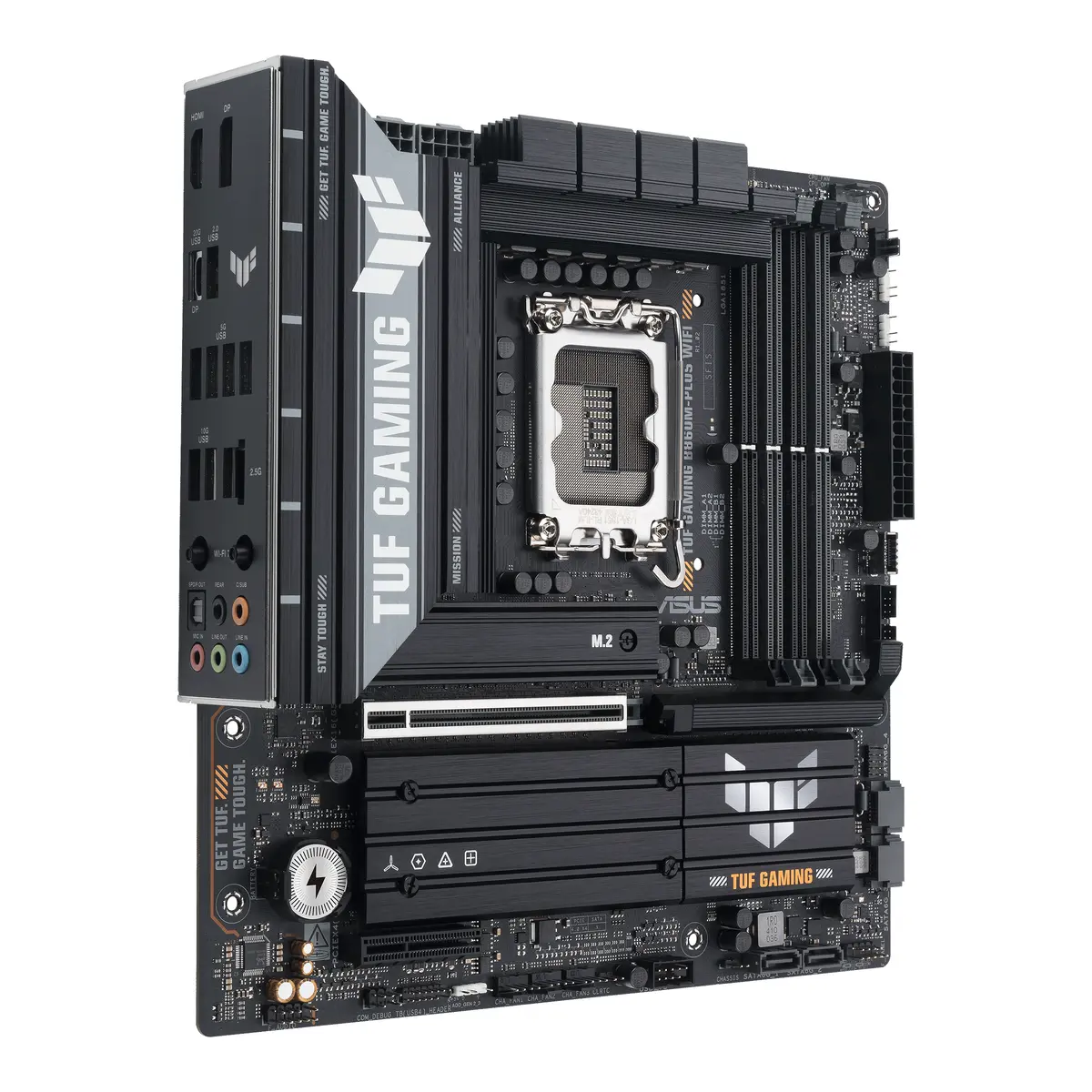 ASUS 1851 B860M-PLUS WIFI TUF GAMING - DDR5/3xM.2/DP - Afbeelding 2