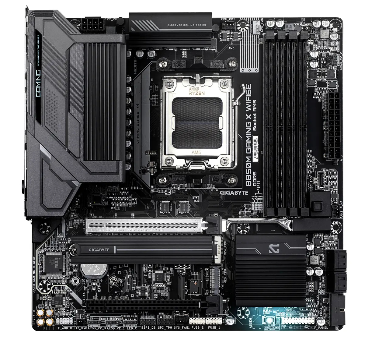 Gigabyte AM5 B850M GAMING X WIFI6E - DDR5/2xM.2/2xDP/HDMI - Afbeelding 2