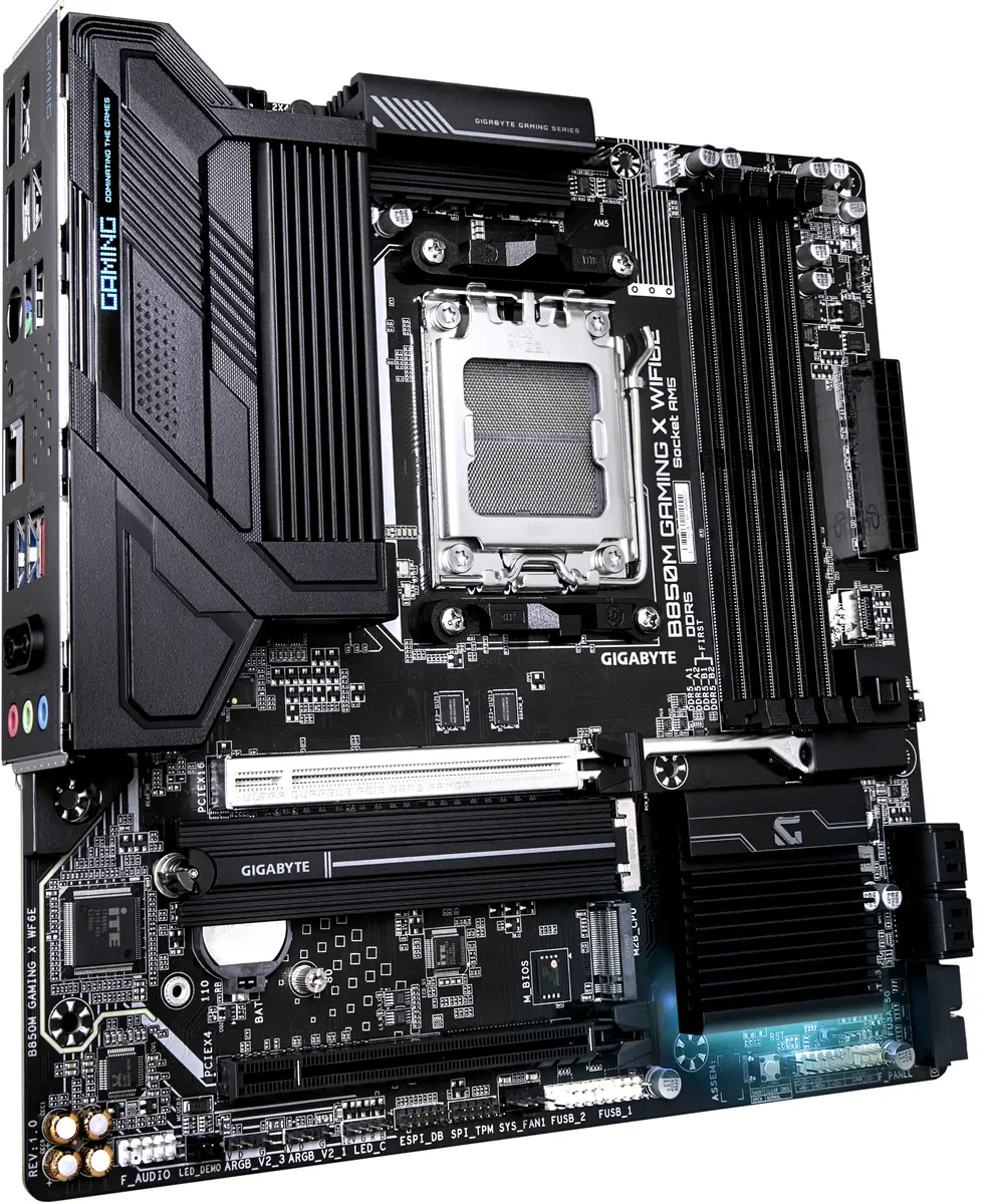 Gigabyte AM5 B850M GAMING X WIFI6E - DDR5/2xM.2/2xDP/HDMI - Afbeelding 3
