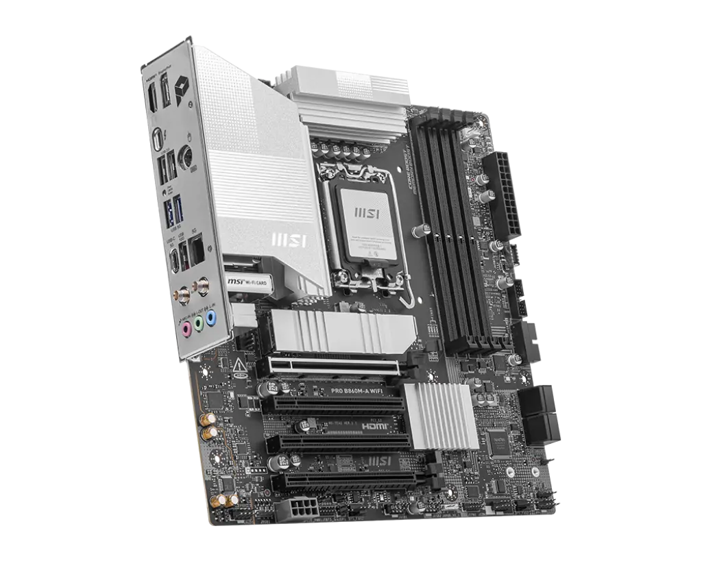 MSI 1851 B860M-A PRO WIFI - DDR5/3xM.2/DP/HDMI/USB-C/µATX - Afbeelding 2