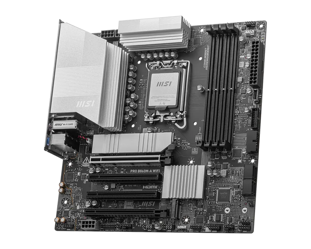 MSI 1851 B860M-A PRO WIFI - DDR5/3xM.2/DP/HDMI/USB-C/µATX - Afbeelding 3