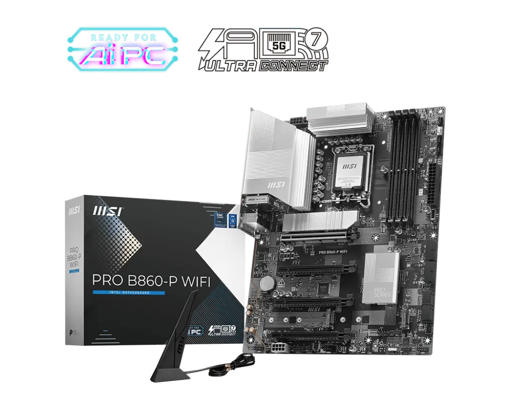 MSI 1851 B860-P PRO WIFI - DDR5/3xM.2/DP/HDMI/USB-C/ATX - Afbeelding 5