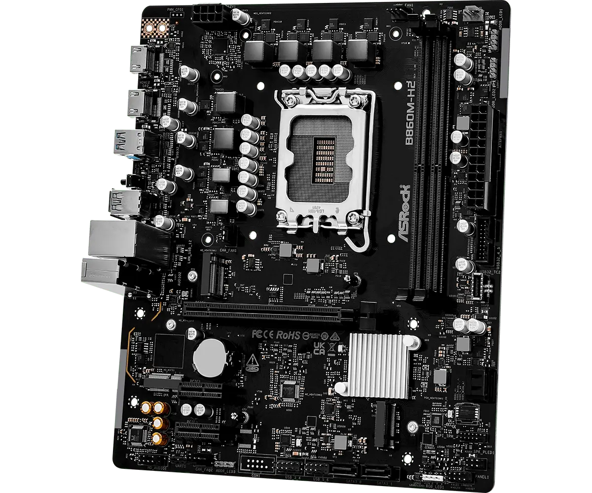 ASRock 1851 B860M-H2 - DDR5/2xM.2/2xHDMI/µATX - Afbeelding 3
