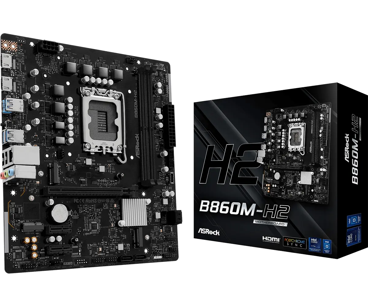 ASRock 1851 B860M-H2 - DDR5/2xM.2/2xHDMI/µATX - Afbeelding 5
