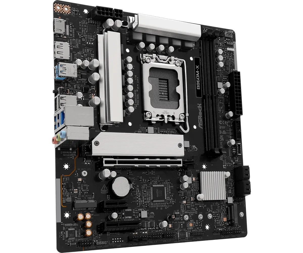 ASRock 1851 B860M-X - DDR5/2xM.2/DP/HDMI/µATX - Afbeelding 3