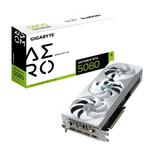 5080 Gigabyte RTX AERO OC SFF 16GB/3xDP/HDMI - Wit