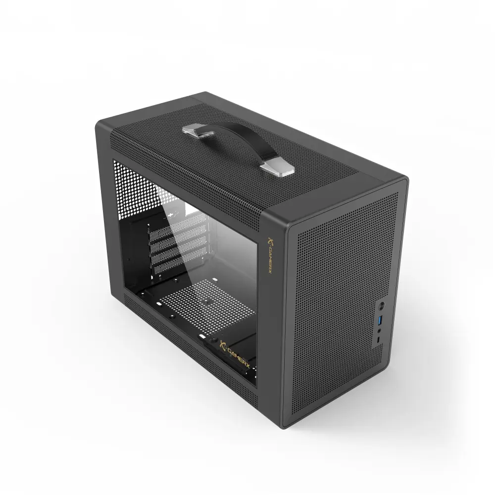 Power Train GC361000B - TG/USB-C/Midi/µATX/Zwart - Afbeelding 3
