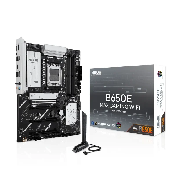 ASUS AM5 B650E MAX GAMING WIFI - DDR5/4xM.2/DP/HDMI/ATX