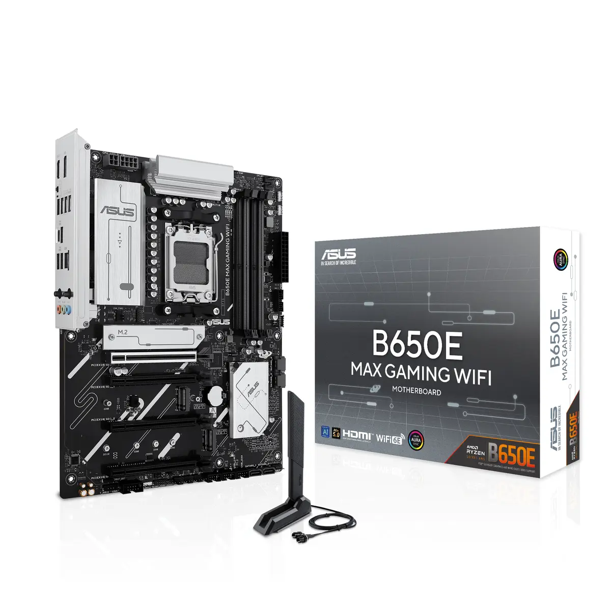 ASUS AM5 B650E MAX GAMING WIFI - DDR5/4xM.2/DP/HDMI/ATX