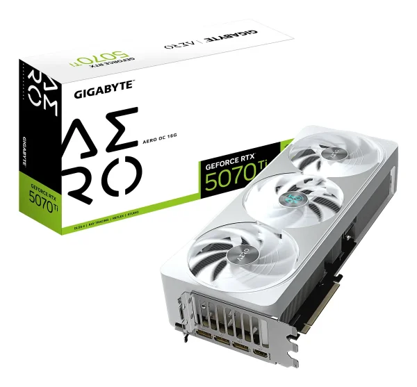 5070Ti Gigabyte RTX AERO OC 16GB/3xDP/HDMI/3,5slot - Wit