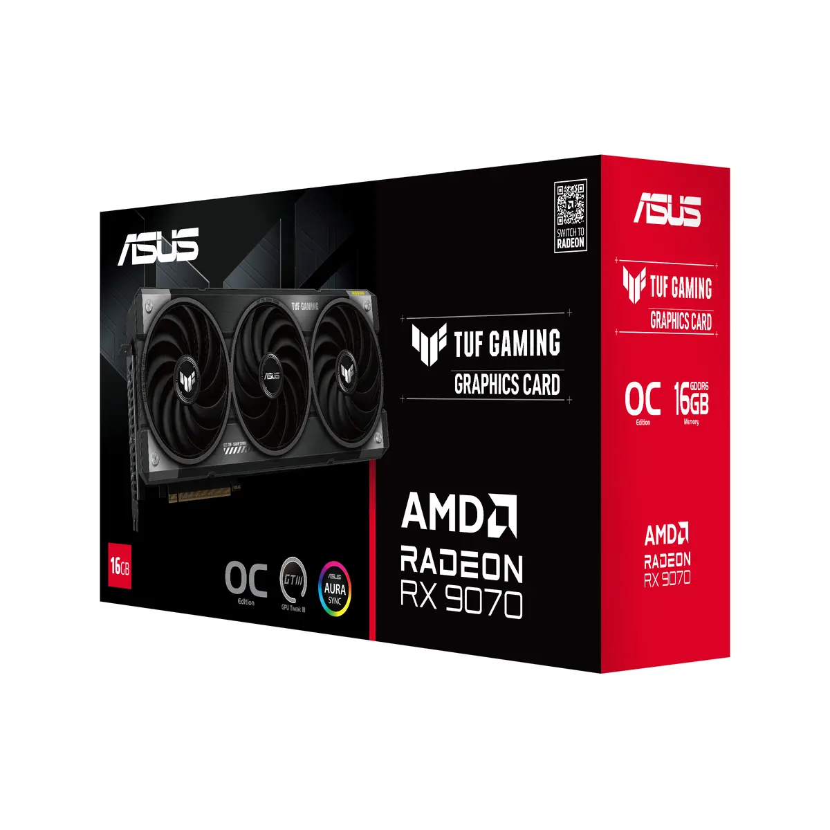 9070 ASUS TUF GAMING RX OC 16GB/3xDP/HDMI/3,125slot - Afbeelding 12