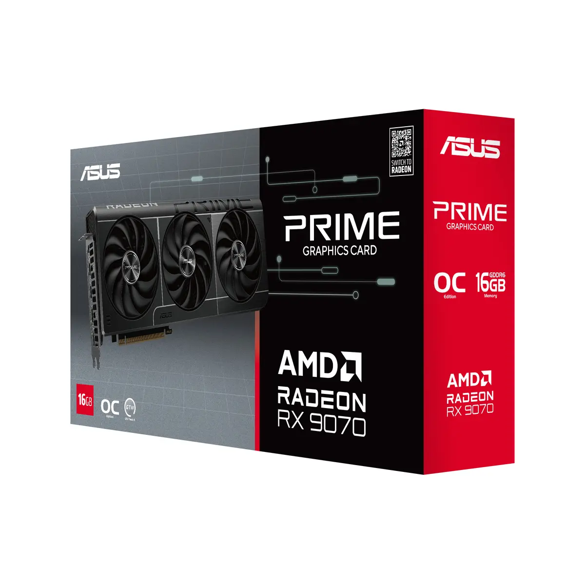 9070 ASUS PRIME RX OC 16GB/3xDP/HDMI/2,5slot - Afbeelding 12