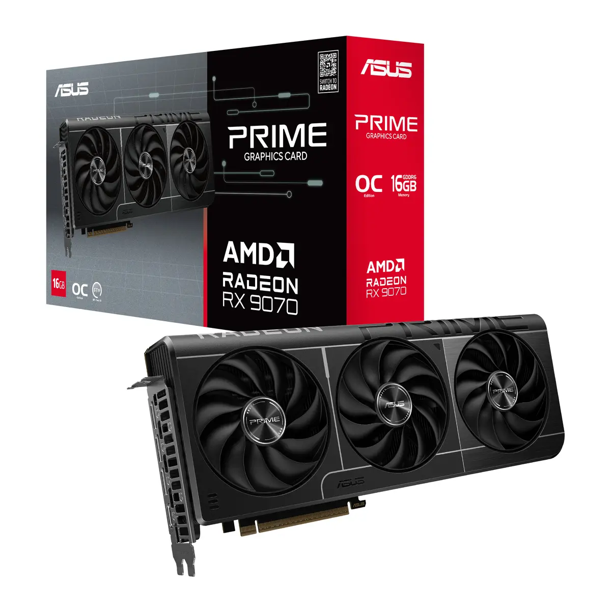 9070 ASUS PRIME RX OC 16GB/3xDP/HDMI/2,5slot - Afbeelding 13