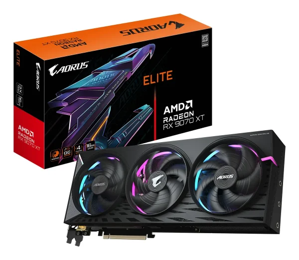 9070XT Gigabyte AORUS RX ELITE 16GB/2xDP/2xHDMI/3slot